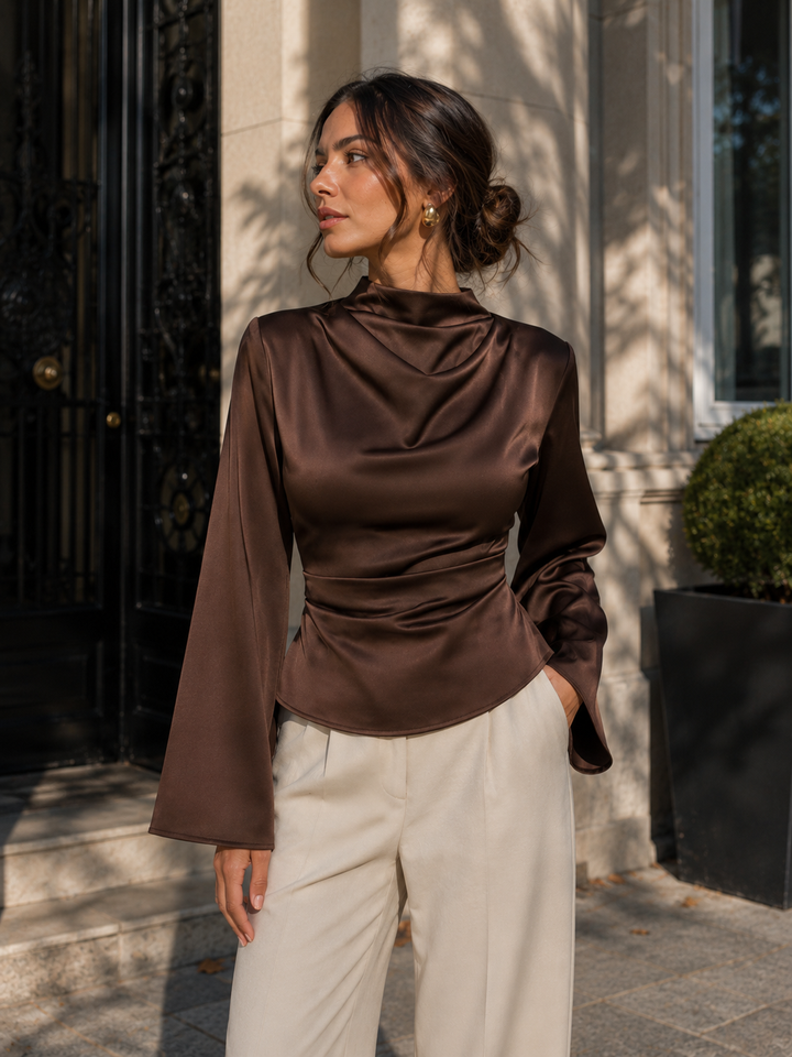The Amélie Satin Top